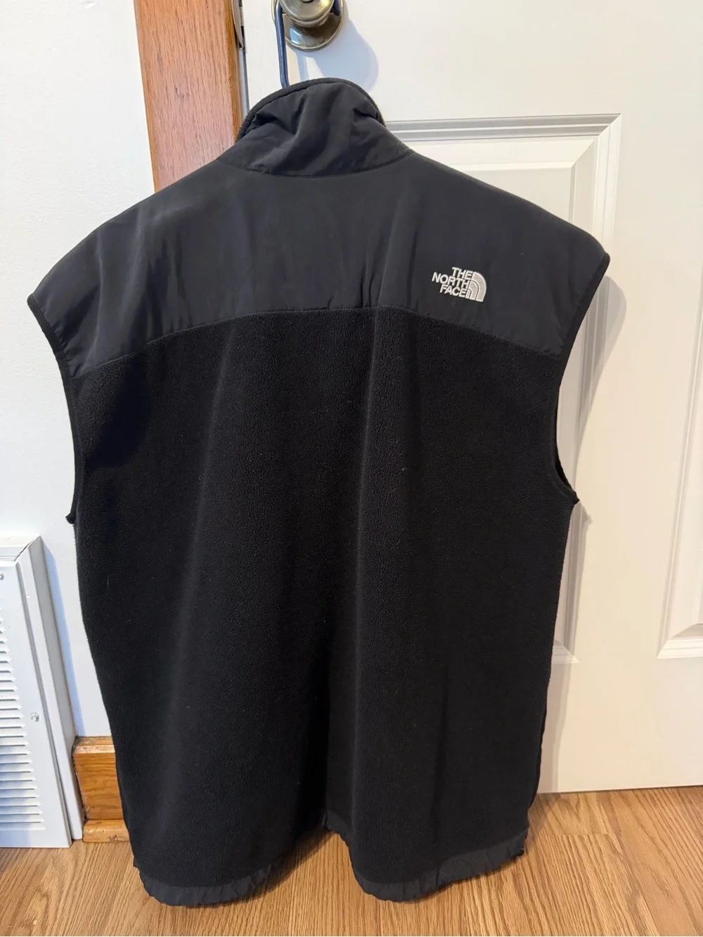The North Face Men's Black Fleece-Panel Full Zip Vest Size XL